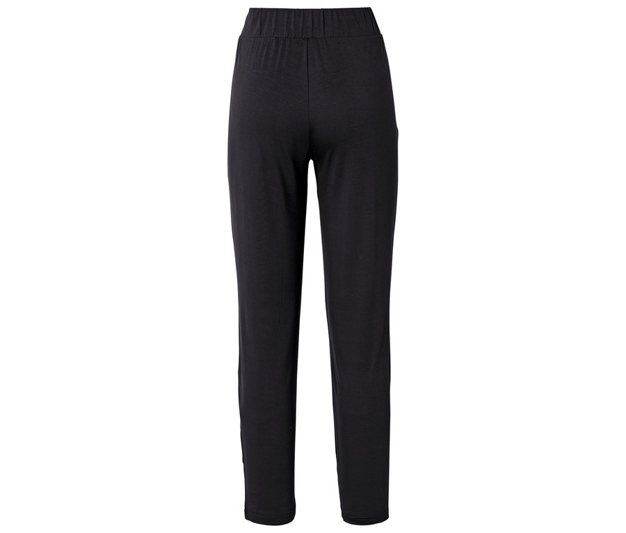 Pantalon long noir avec taille élastique.