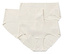 Trois culottes couleur chair pour femmes sont superposées.
