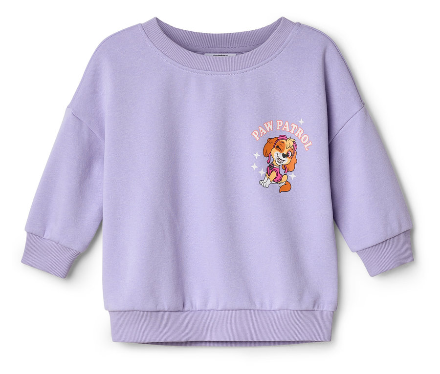 Sweat-shirt lilas avec imprimé Skye de Paw Patrol.