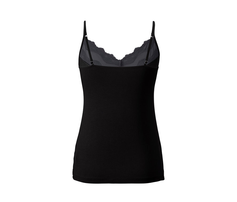 Débardeur noir avec dentelle
