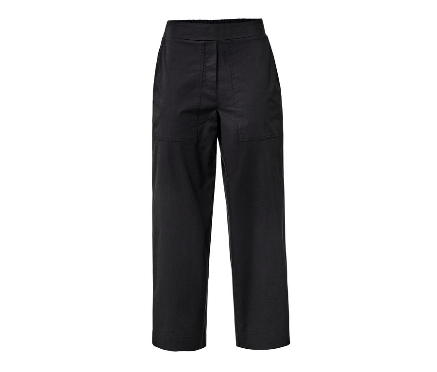 Pantalon en popeline noir.