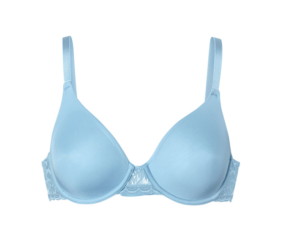 Soutien-gorge à armatures bleu clair.