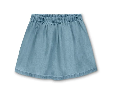 Jupe en denim pour enfant avec taille élastique.