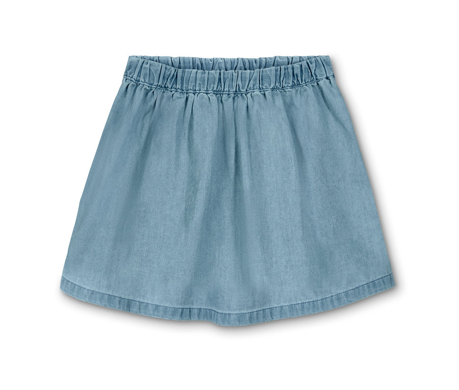 Jupe en denim pour enfant avec taille élastique.