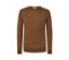 Pull en mérinos, cognac - Cognac