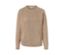 Pull en maille torsadée crème chiné.