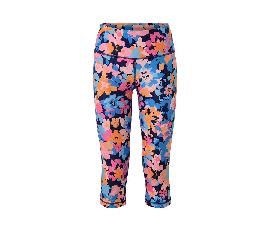 Corsaire de sport à motif floral.