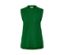 Pull sans manches en maille vert.