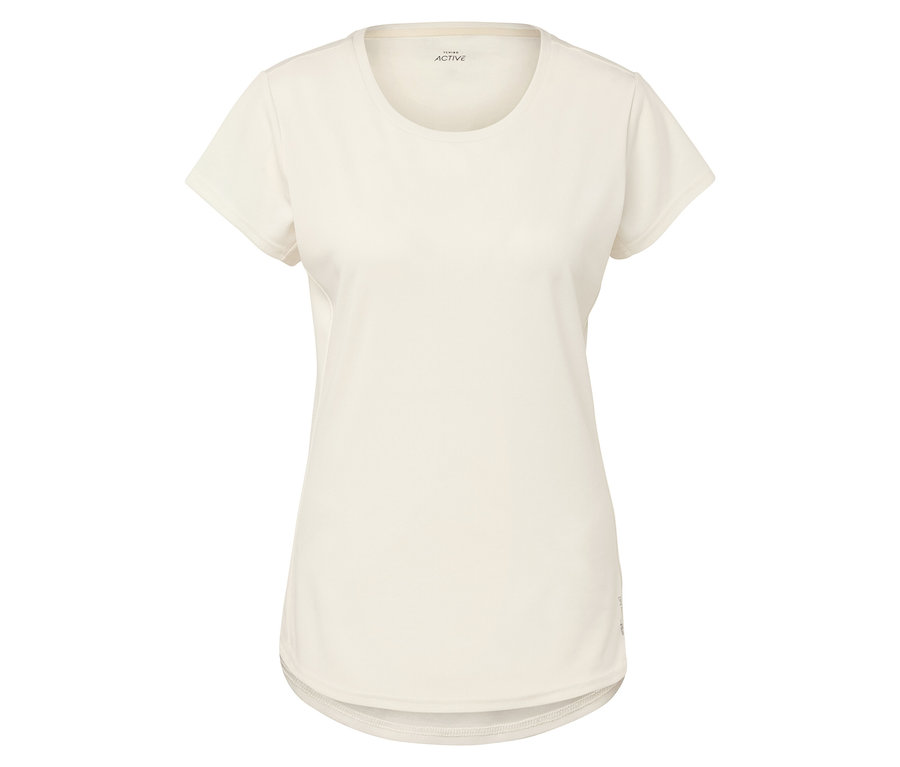 Un t-shirt de sport blanc à manches courtes.
