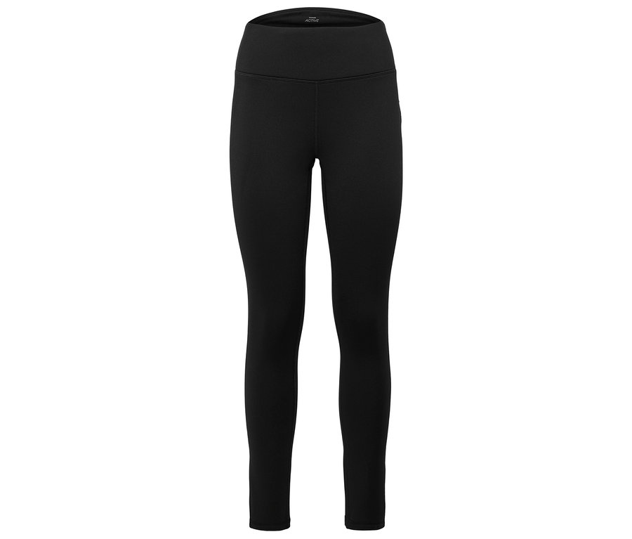 Leggings noires sur fond blanc.