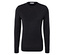Pull noir en tricot à manches longues.