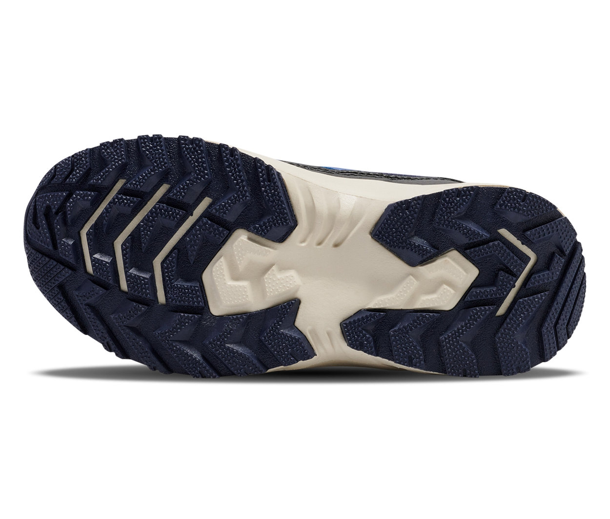 Semelle d'une chaussure bleue HUMMEL Root Tex Jr.