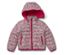 Veste à fleurs avec capuche en rose.
