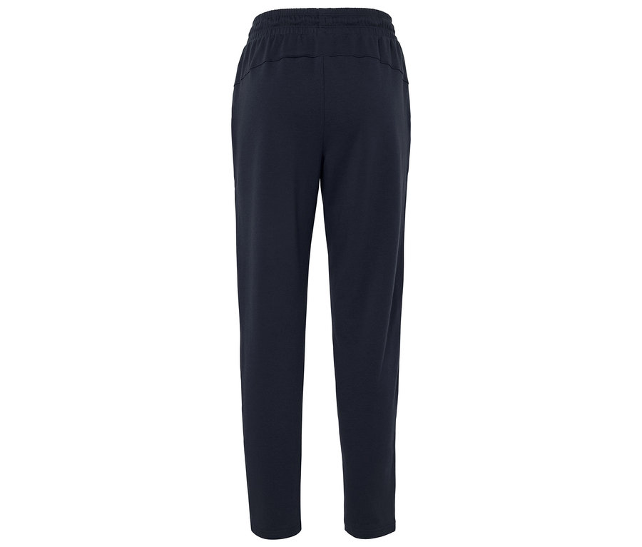 Pantalon de survêtement bleu marine avec taille élastique.