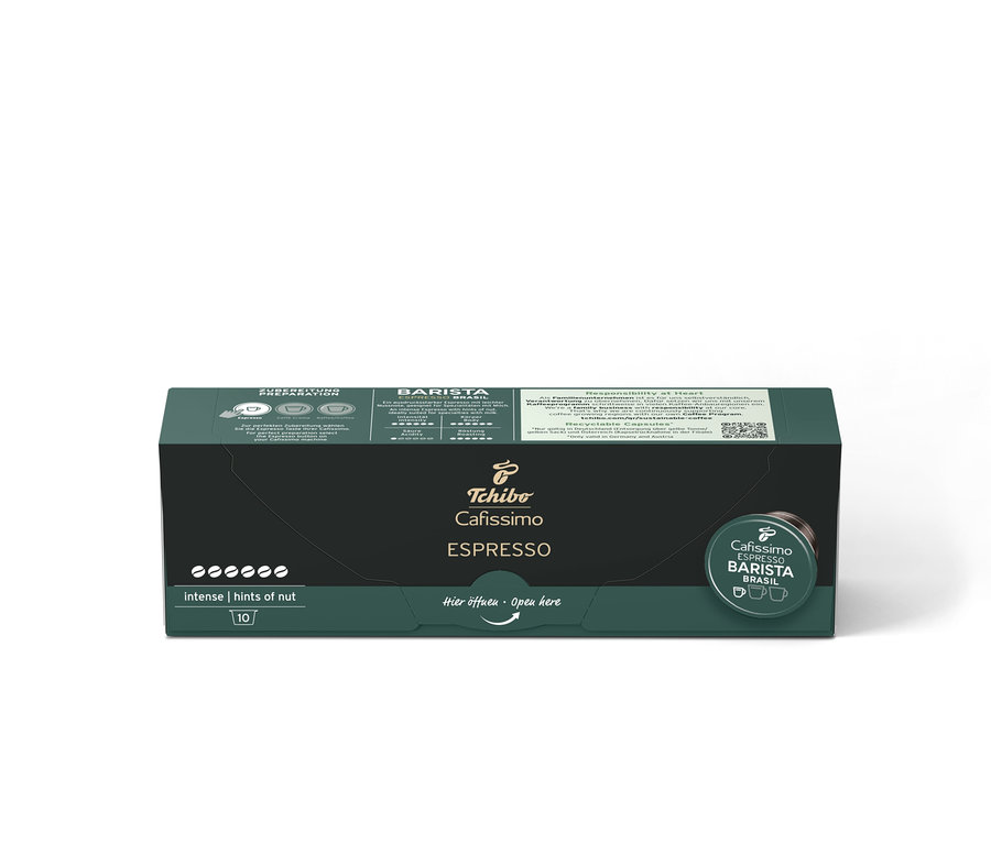 Paquet de capsules Cafissimo Barista Espresso Brasil.