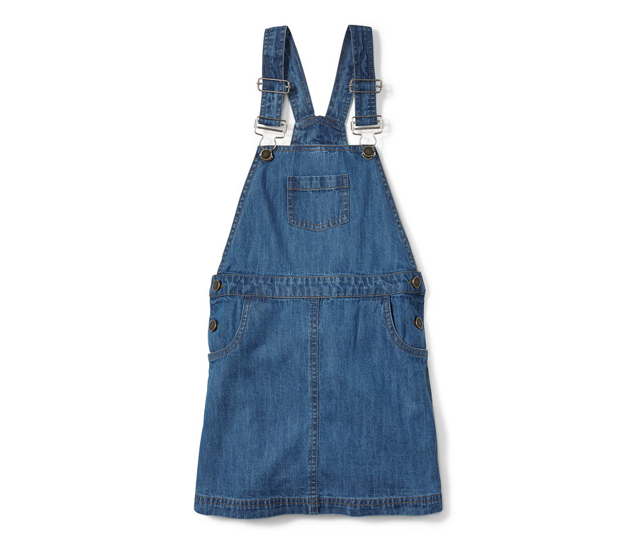 Robe-salopette en jean.