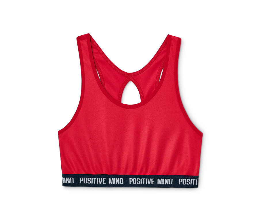 Brassière de sport rouge d'un ensemble de 2.
