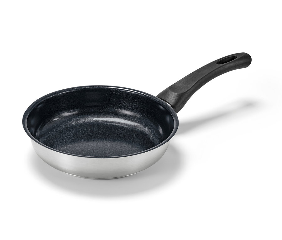 Poêle en inox avec revêtement en céramique de haute qualité, Ø env. 20 cm.