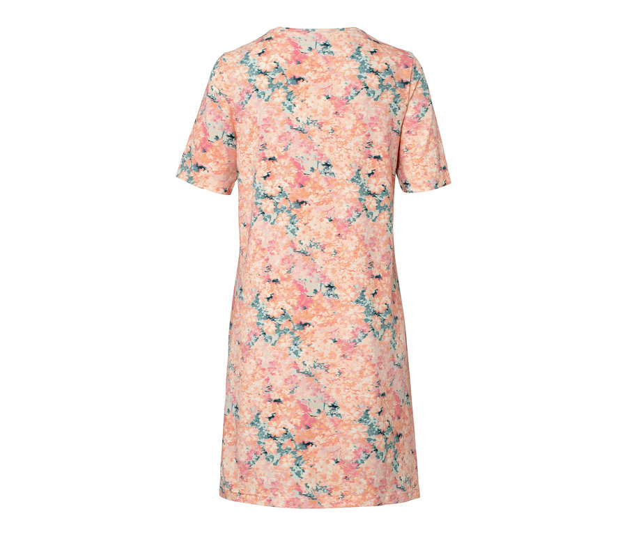 Chemise de nuit à manches courtes avec motif floral.