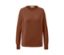 Pull en maille fine mérinos cognac.