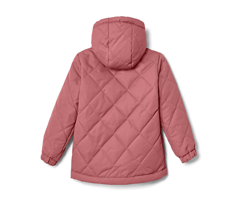 Une veste matelassée pour enfant vue de dos.