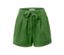 Short vert avec partie en lin et cordon à nouer à la taille.