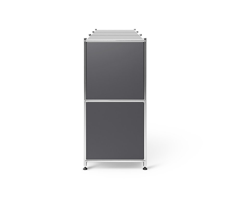 Buffet en métal gris « CN3 » à 3 abattants amovibles.