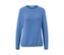 Pull en maille bleu.