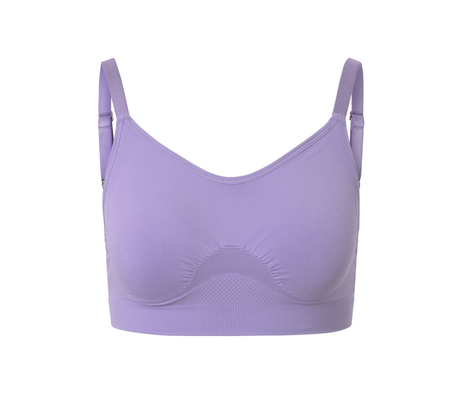 Un soutien-gorge de sport Seamless mauve.