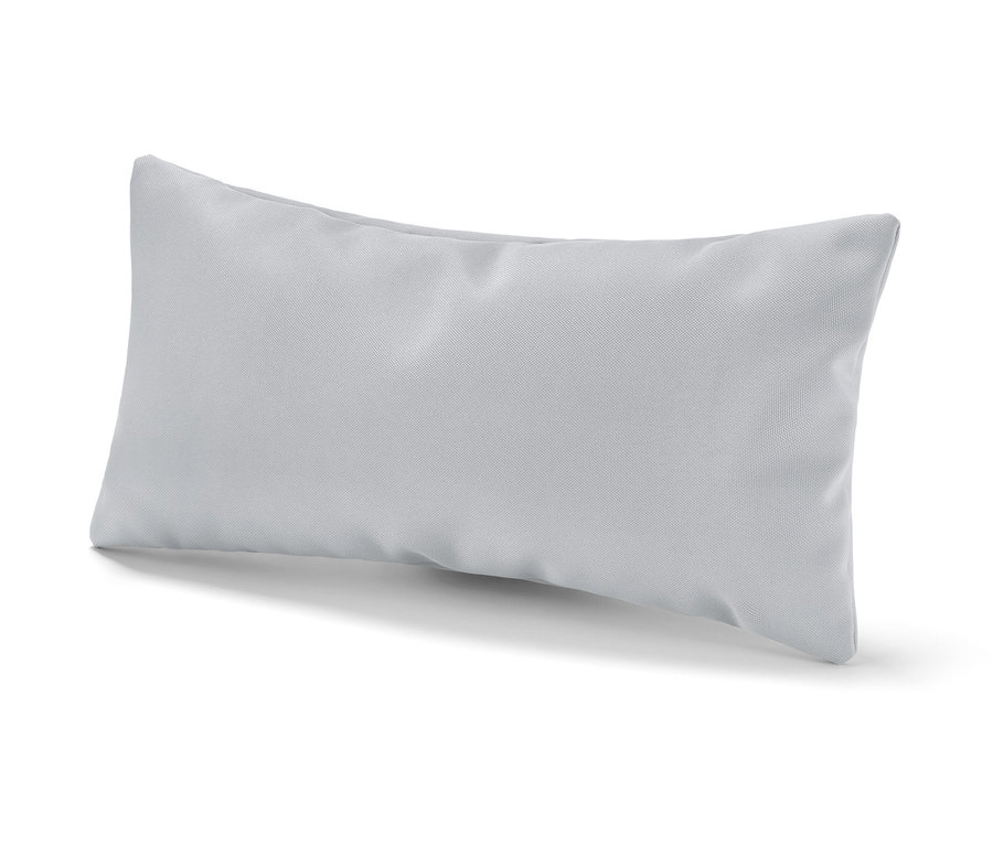 Coussin de baignoire gris.