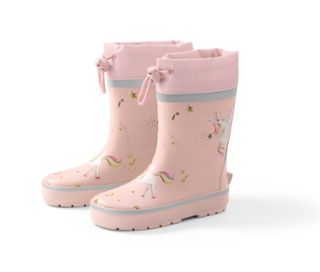 Vieux rose avec imprimé intégral licorne