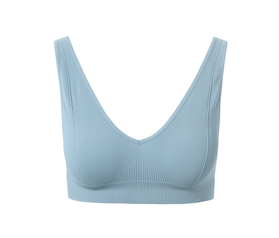 Soutien-gorge sans coutures bleu clair.