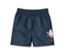 Boardshort pour enfant, marin, bleu marine avec un motif de mouette.