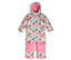 Combinaison pour enfant à motif floral avec jambes de pantalon roses.