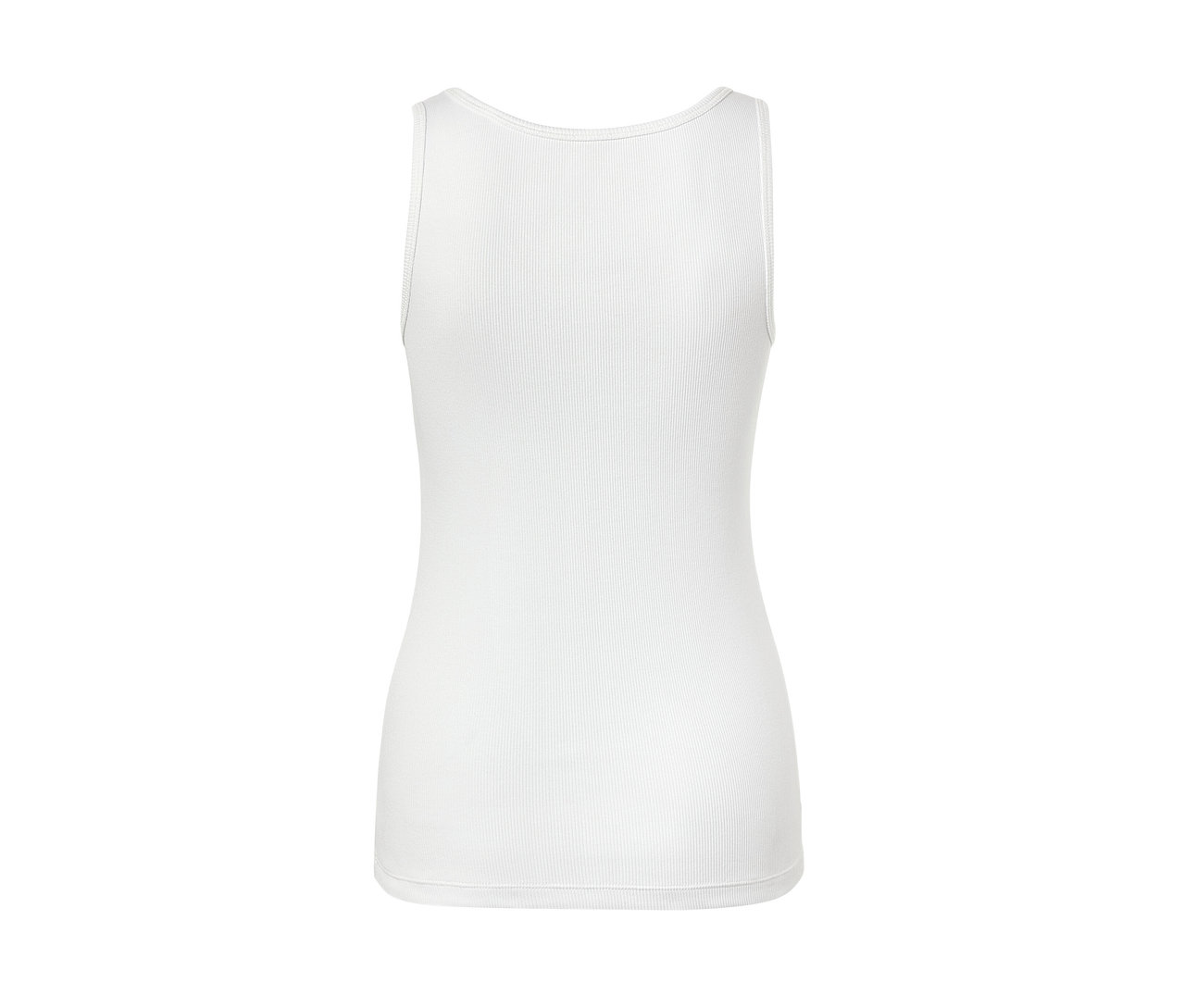 Débardeur blanc en maille côtelée, lot de 2.