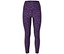 Leggings violets avec imprimé animal.