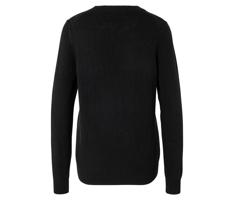 Vue arrière d'un pull noir.