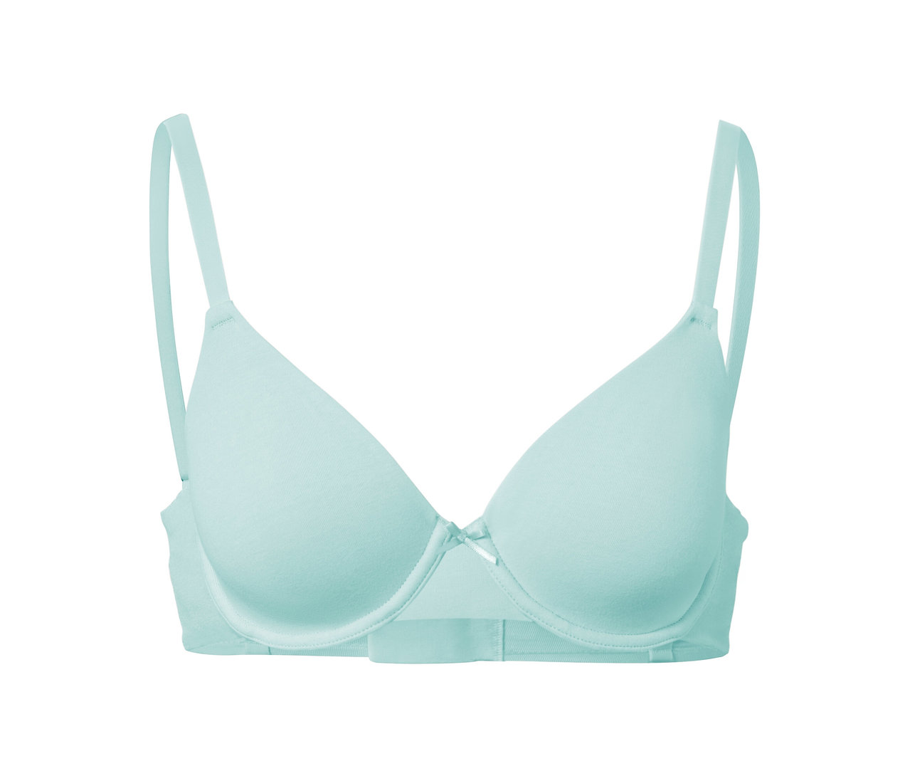 Soutien-gorge à armatures turquoise.