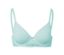 Soutien-gorge à armatures turquoise.
