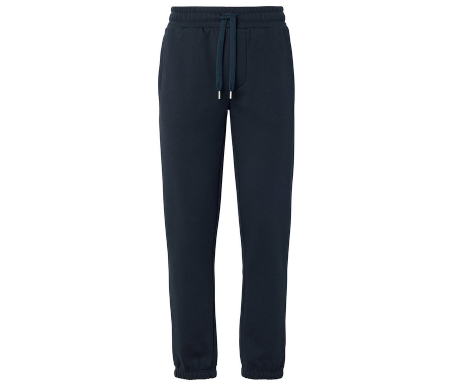 Pantalon de survêtement bleu marine avec cordon de serrage.