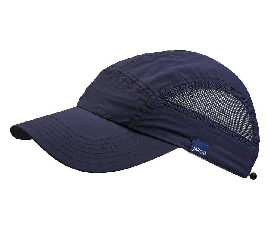 Casquette de baseball marine JAKO-O posée sur un fond blanc.