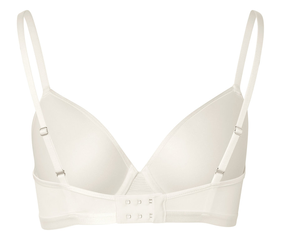 Vue arrière d'un soutien-gorge Spacer avec bretelles réglables et fermeture à agrafes.