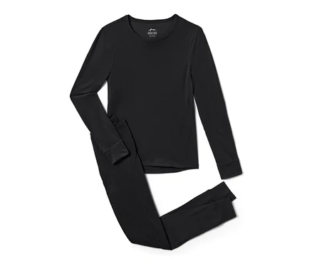 Sous-vêtements thermiques fonctionnels noirs.