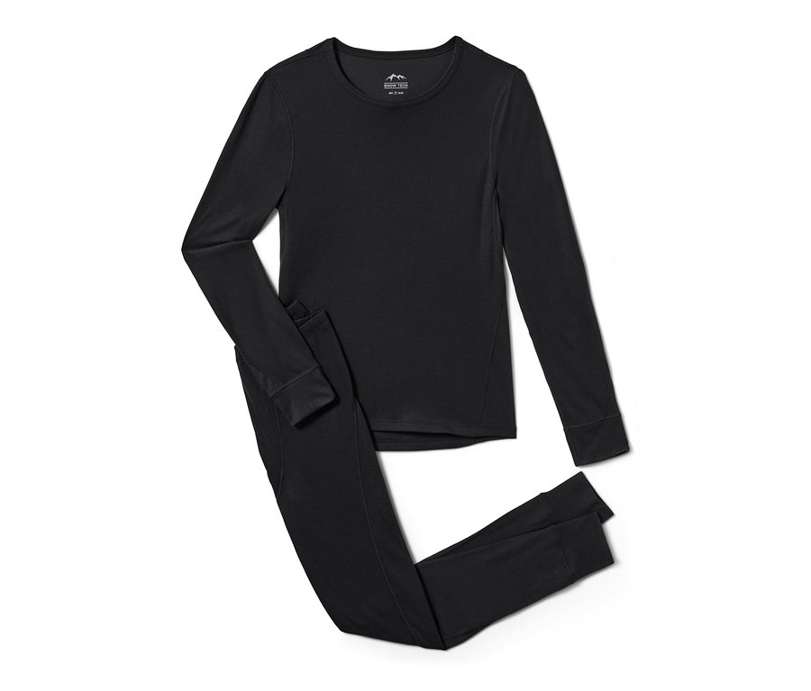 Sous-vêtements thermiques fonctionnels noirs.