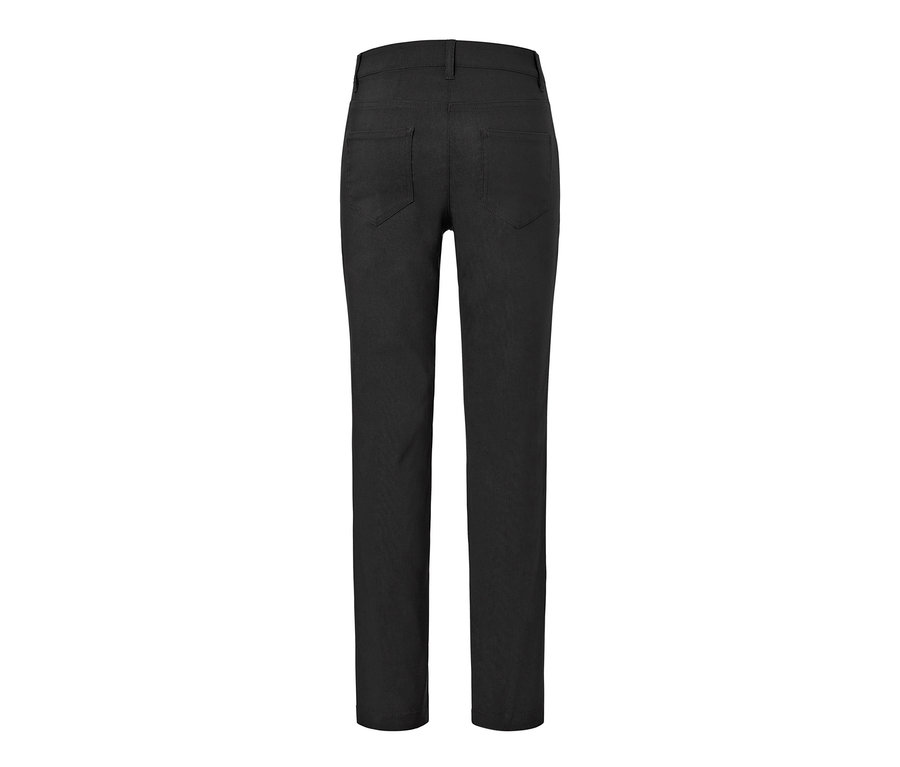 Pantalon en bengaline noire vu de derrière.
