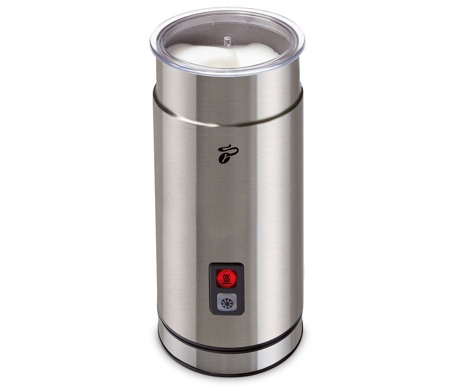 Mousseur à lait électrique en inox.