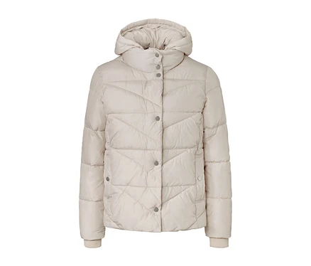 Veste matelassée à capuche.