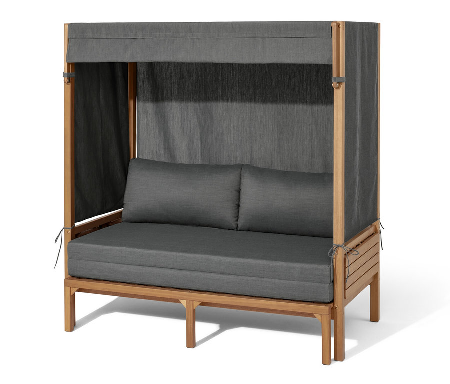 Chaise de plage Lounge «
Tinus
» avec repose-pieds extensible.