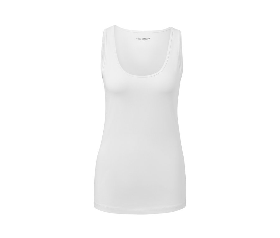 Débardeur blanc. 2 tops, noir et blanc
