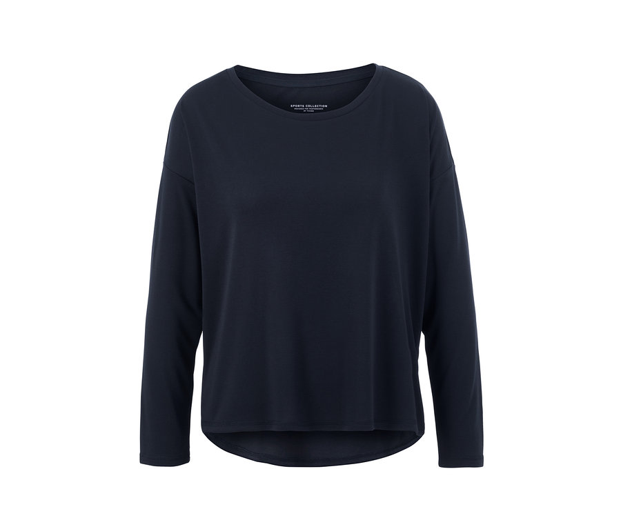 T-shirt de sport 2 en 1 bleu.